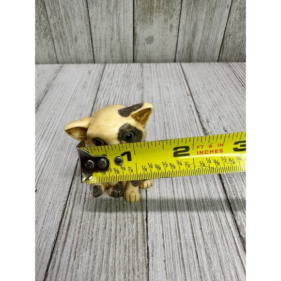 Vtg Harmony Kingdom Pot Belly's "Pete" Cat Kitten Figurine 2003 Hidden Yarn - Picture 11 of 11